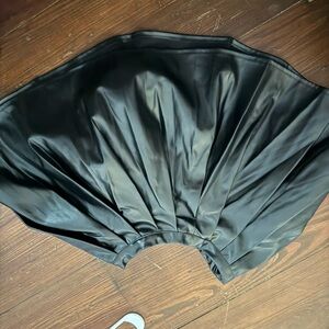 Black leather skirt